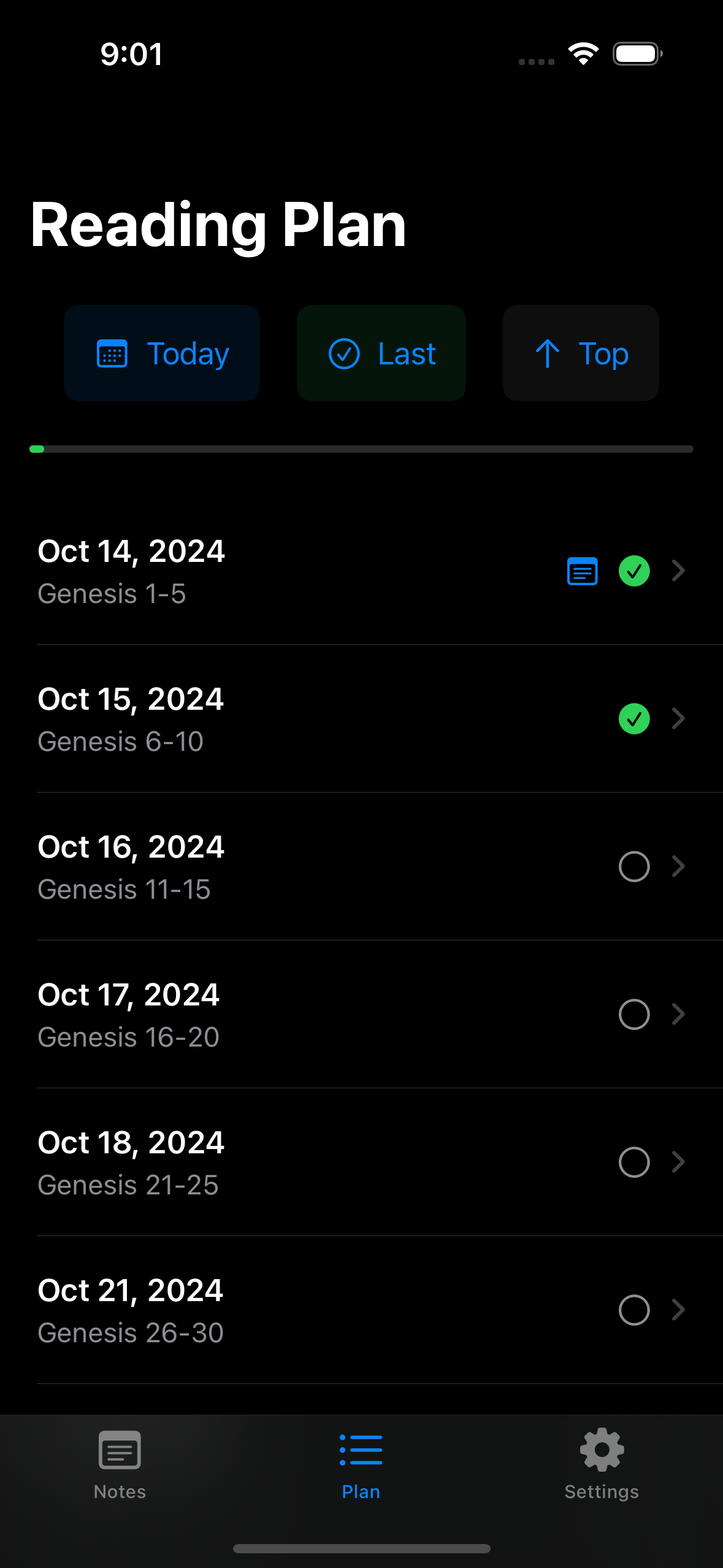 Customizable Timeline Screenshot